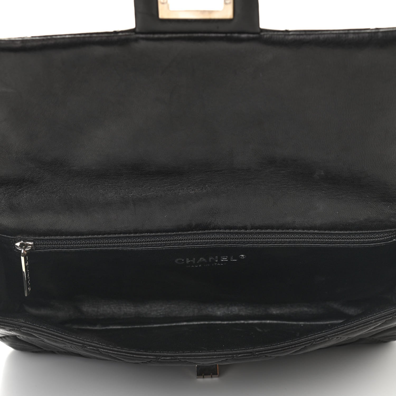 Chanel Calfskin Quilted Large Roll 2.55 Reissue Clutch Black 5 of 12