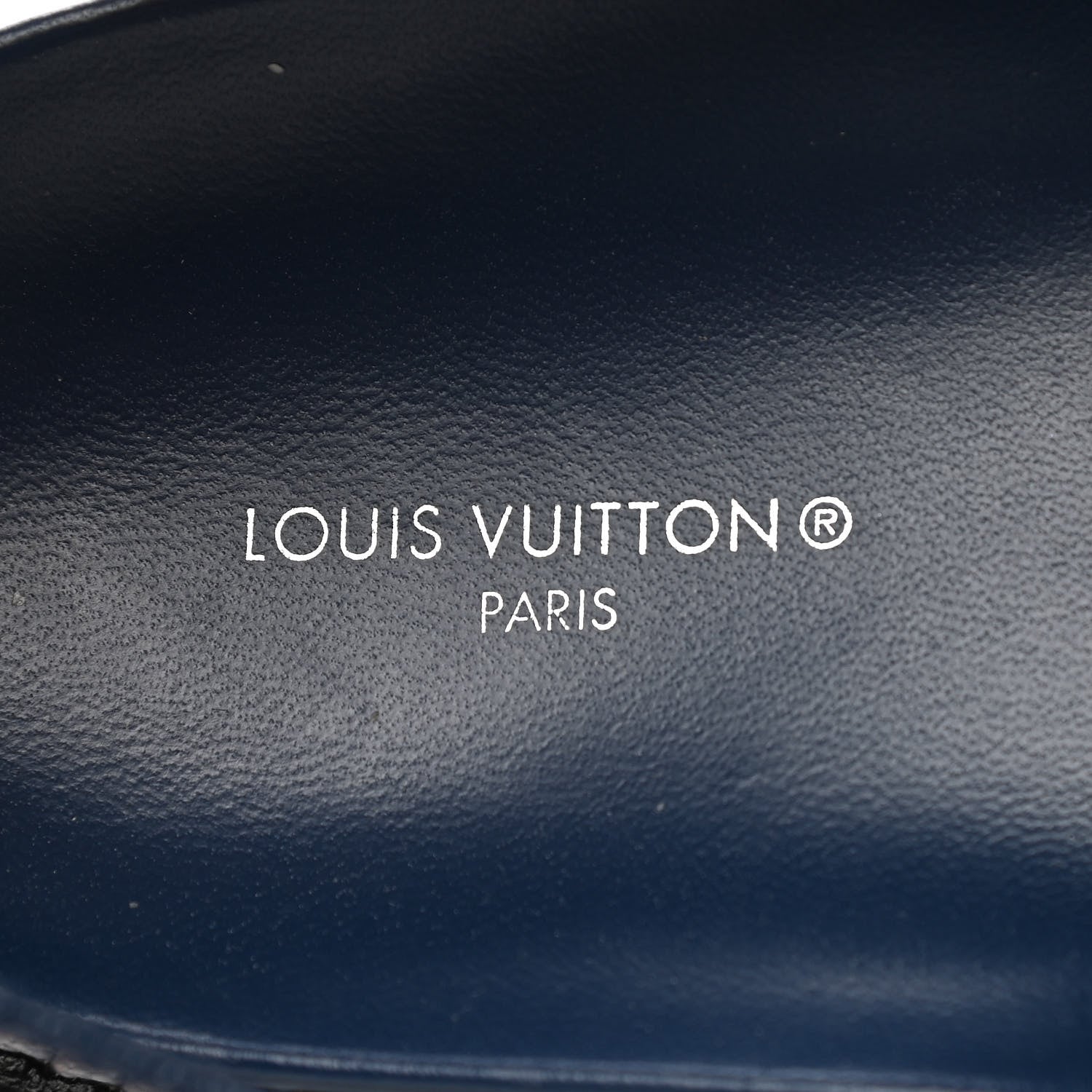 Louis Vuitton Monogram Denim Paseo Flat Comfort Sandals 41 Navy Blue 7 of 8