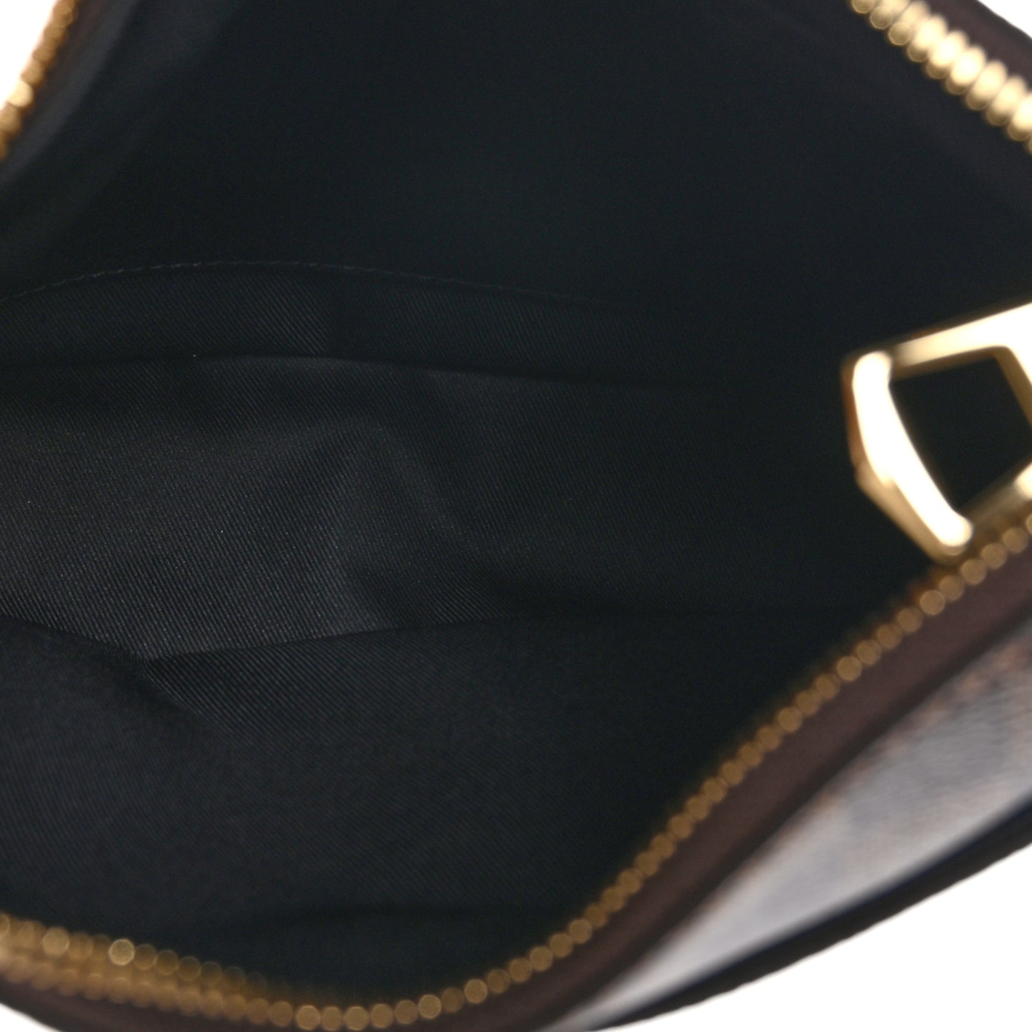 LOUIS VUITTON Damier Ebene Odeon PM Black