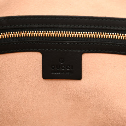 Gucci GG Supreme Monogram Bees Medium Padlock Tote Beige Oro Black 6 of 10