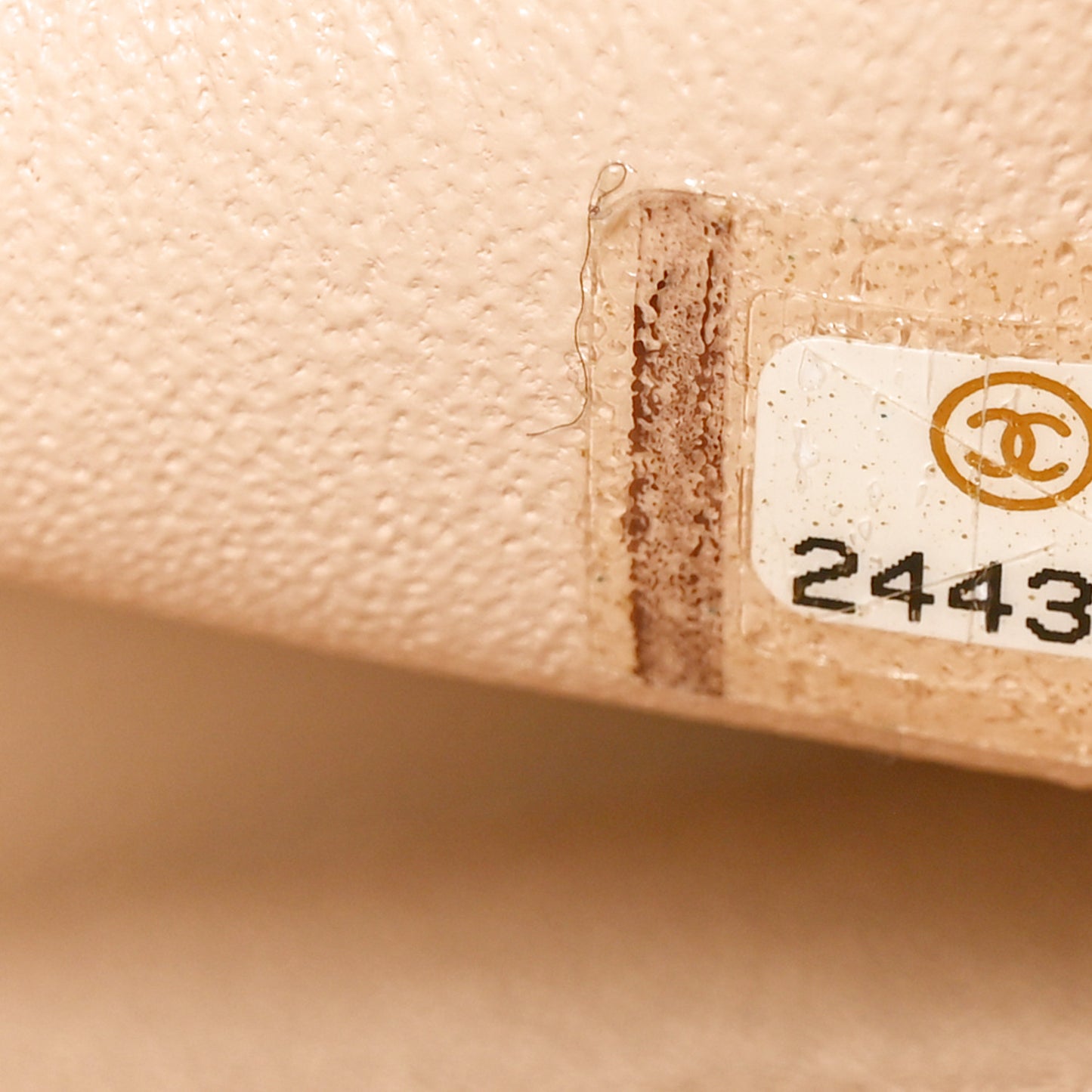Caviar Quilted Jumbo Double Flap Beige Clair