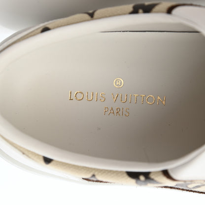 Louis Vuitton Calfskin Monogram Stellar Sneakers 36.5 Beige 7 of 8