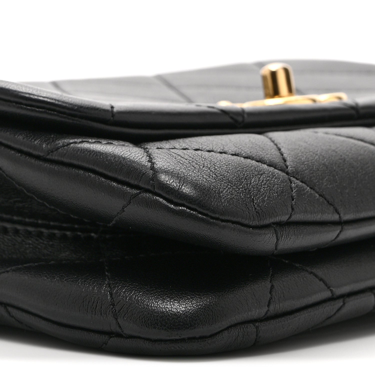 Chanel Lambskin Quilted Small Color Match Flap Black Multicolor 9 of 10
