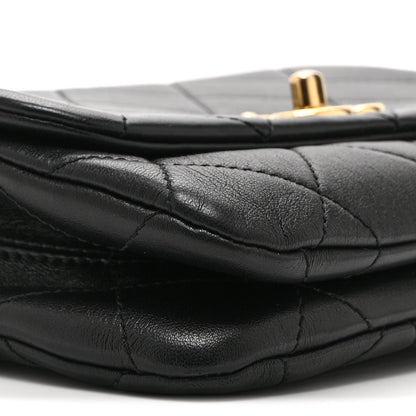 Chanel Lambskin Quilted Small Color Match Flap Black Multicolor 9 of 10