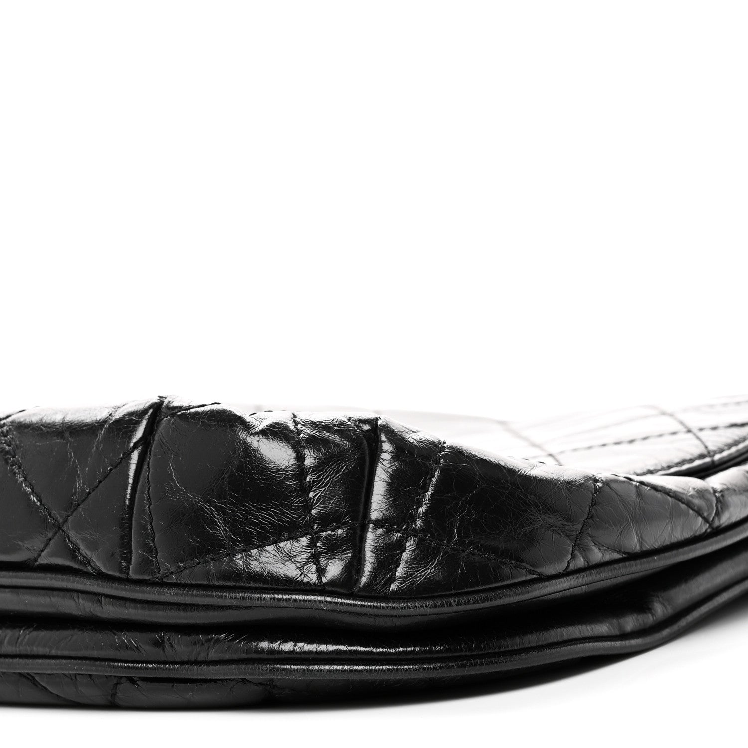 Chanel Glazed Calfskin Quilted Medium Bubble CC Flap Black 10 of 10