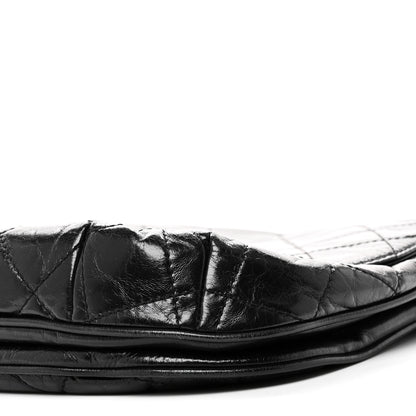 Chanel Glazed Calfskin Quilted Medium Bubble CC Flap Black 10 of 10