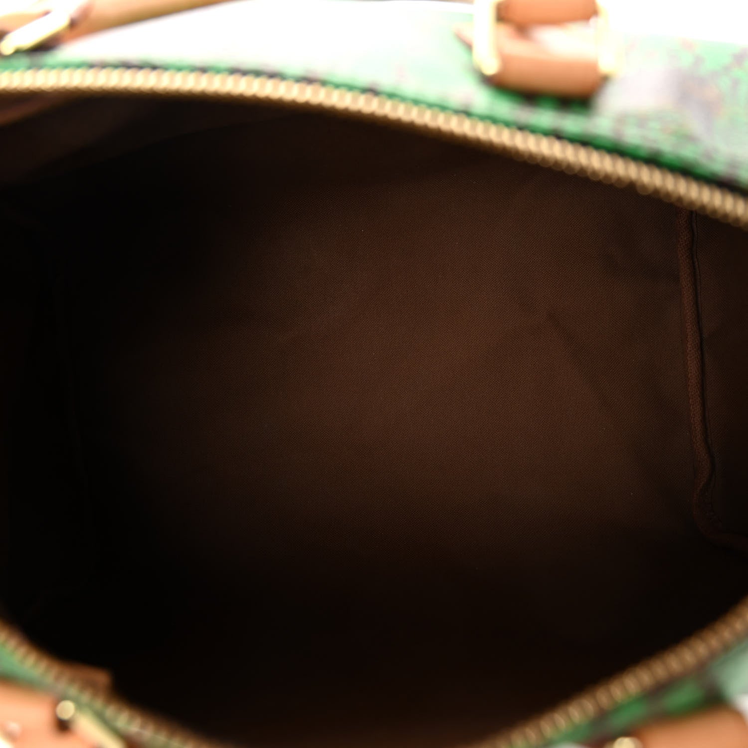 Louis Vuitton Monogram Kusama Town Speedy 30 Green 5 of 10