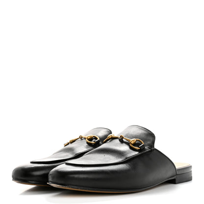 Gucci Calfskin Womens Princetown Slippers 38 Black 4 of 12