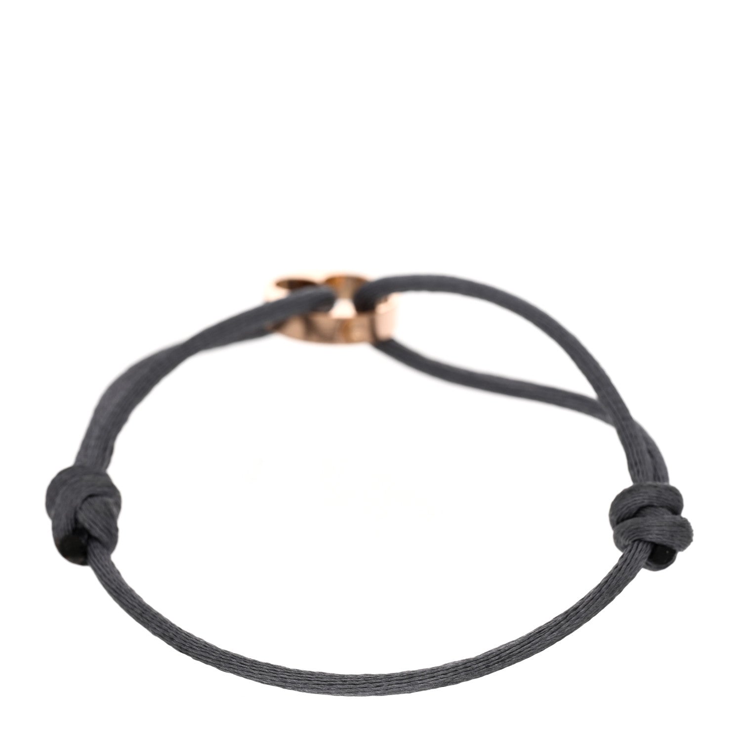 Louis Vuitton 18K Pink Gold Empreinte Adjustable Cord Bracelet Gray 2 of 4