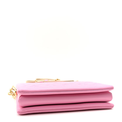 Louis Vuitton Lambskin Embossed Monogram Coussin PM Rose Bonbon 4 of 9