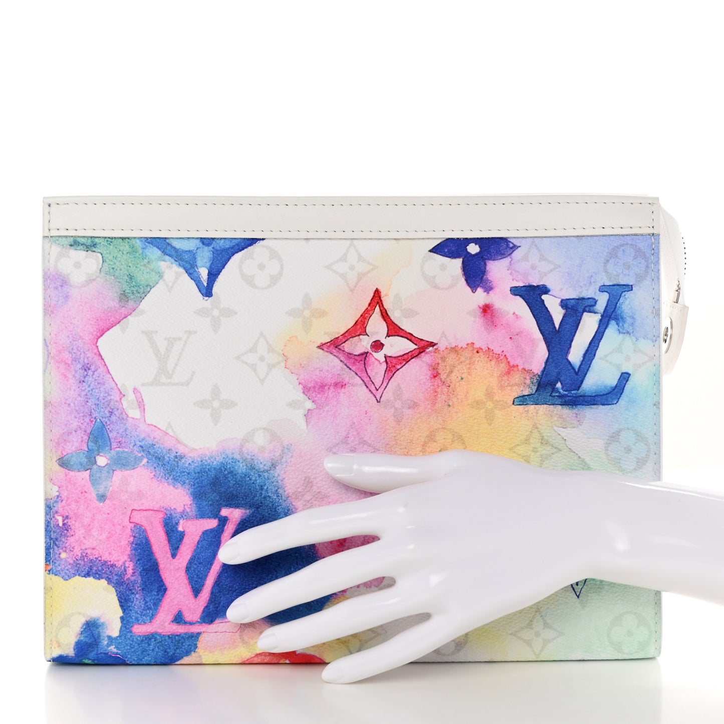 Monogram Watercolor Pochette Voyage MM Multicolor