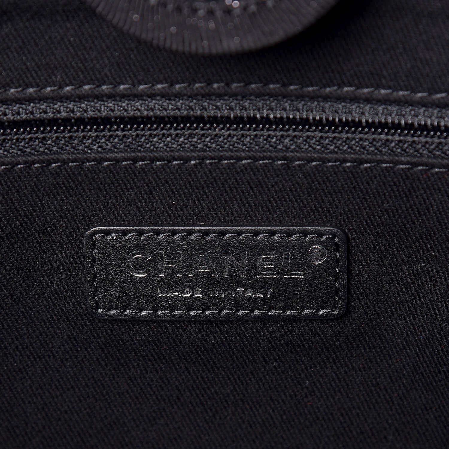 Chanel Lurex Boucle Small Deauville Tote Black 6 of 12