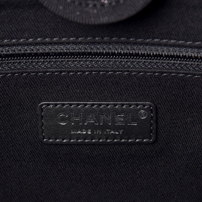 Chanel Lurex Boucle Small Deauville Tote Black 6 of 12