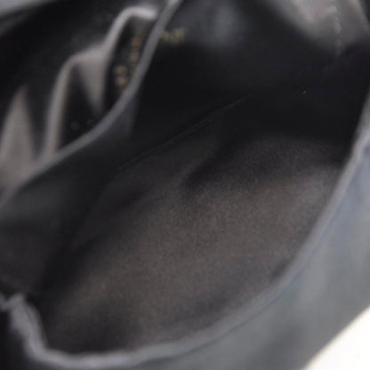 Saint Laurent Satin Horn Evening Bag Black 7 of 7