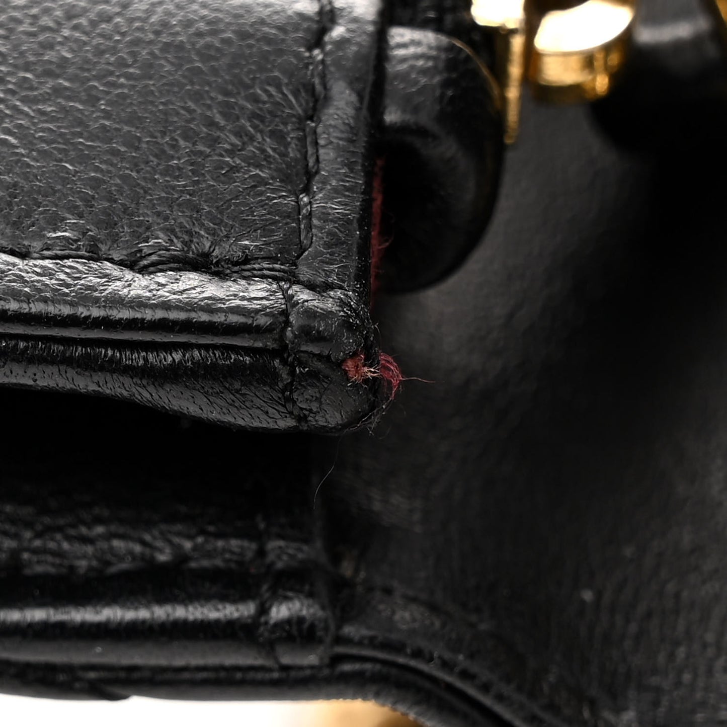 Lambskin Quilted Wallet On Chain WOC Black