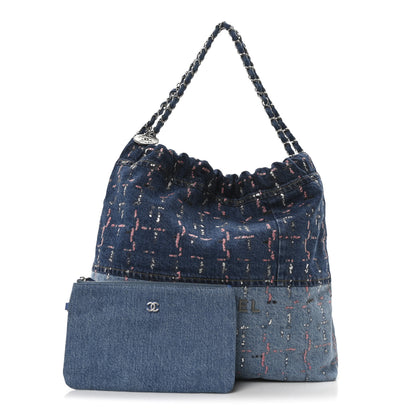 Chanel Denim Sequin Chanel 22 Blue 4 of 21