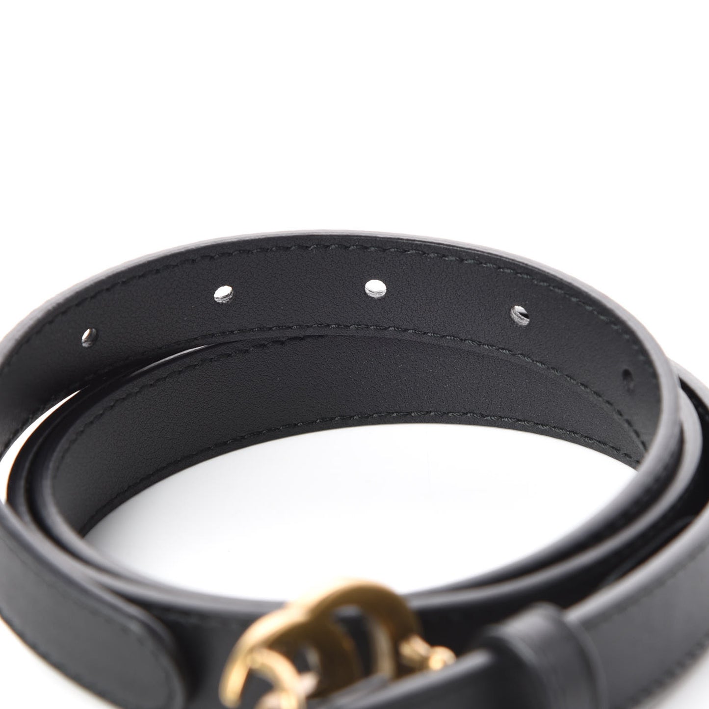 Calfskin Double G 20mm Belt 85 34 Black