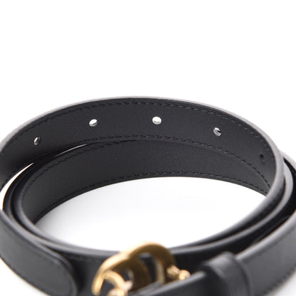 Gucci Calfskin Double G 20mm Belt 85 34 Black 6 of 6