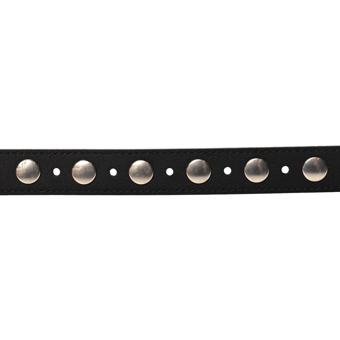 Calfskin Slim Studded Belt 95 38 Black