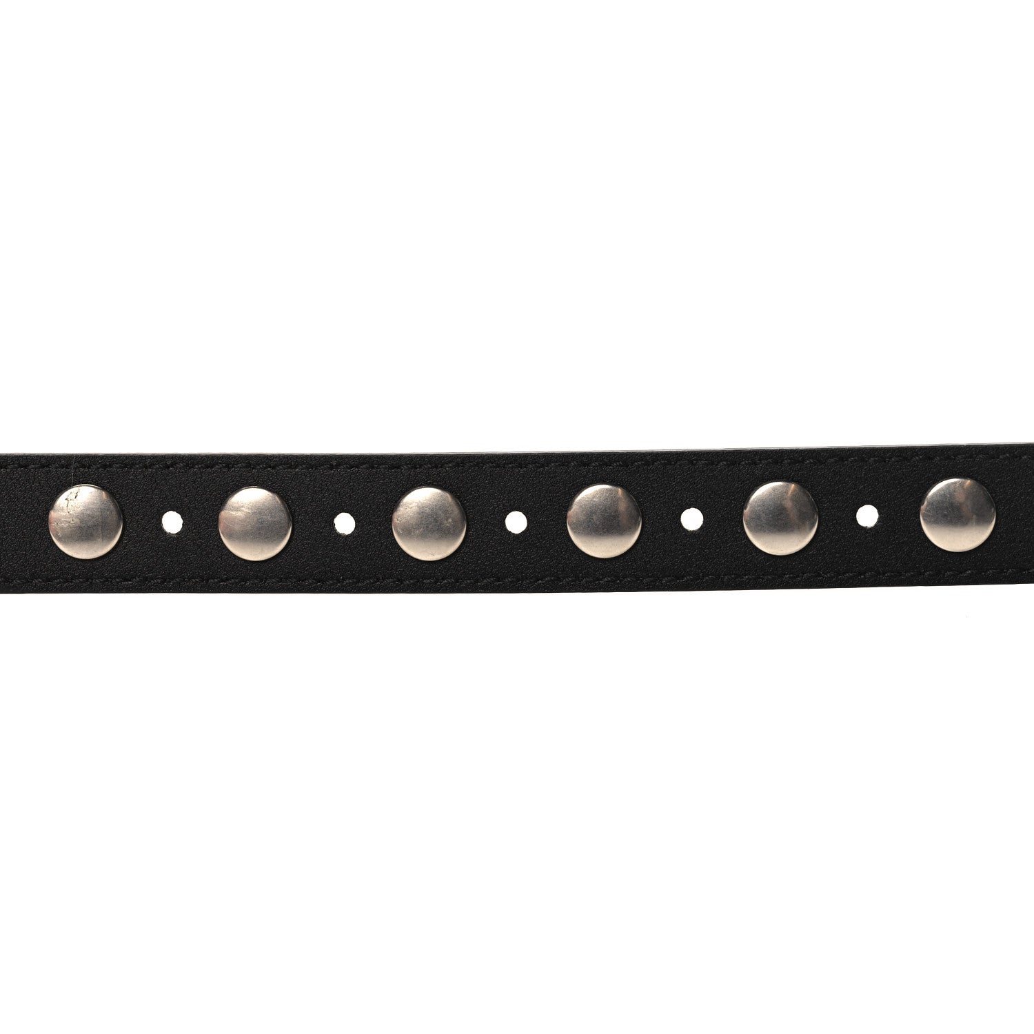 Gucci Calfskin Slim Studded Belt 95 38 Black 4 of 5