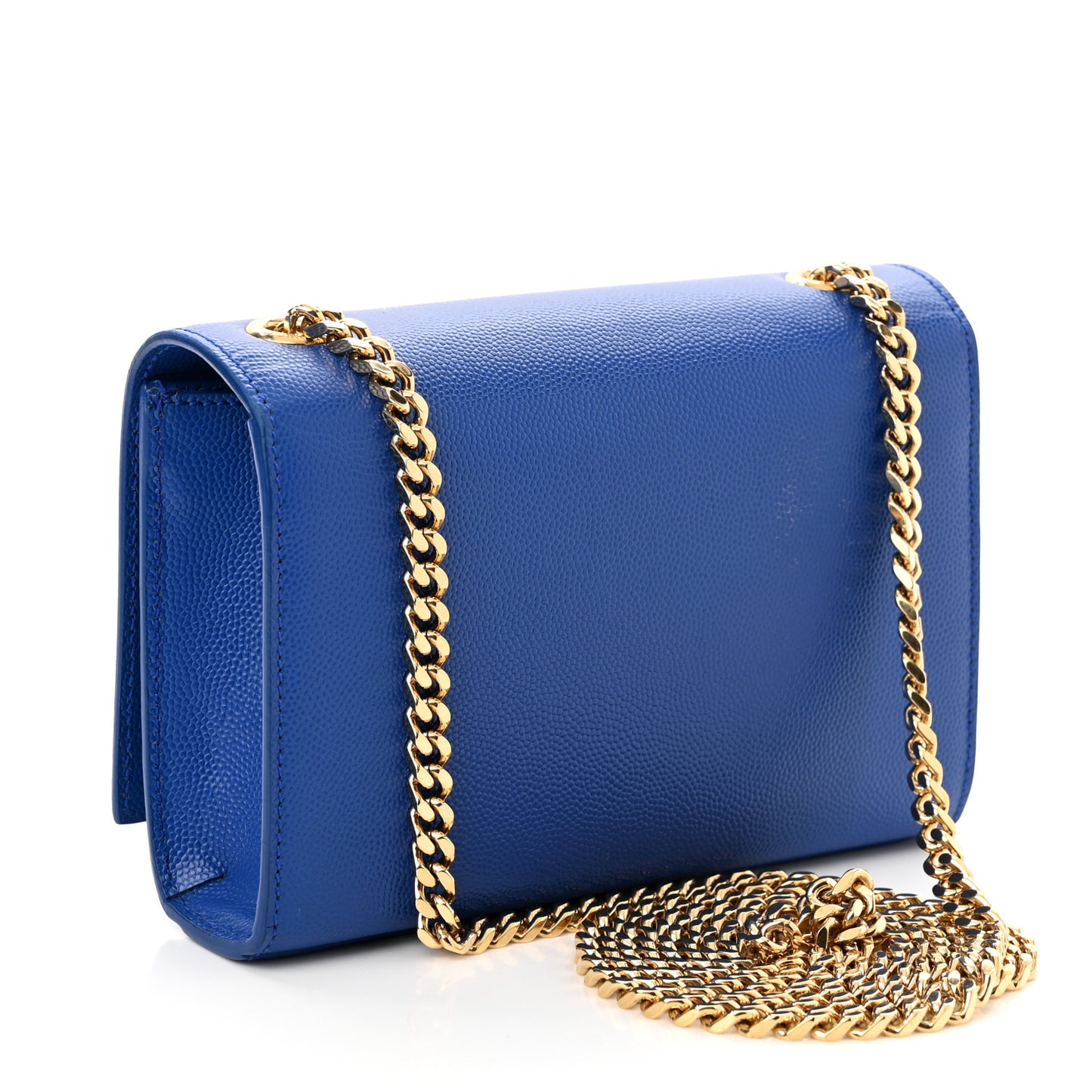 Grain De Poudre Small Classic Monogram Kate Satchel Royal Blue