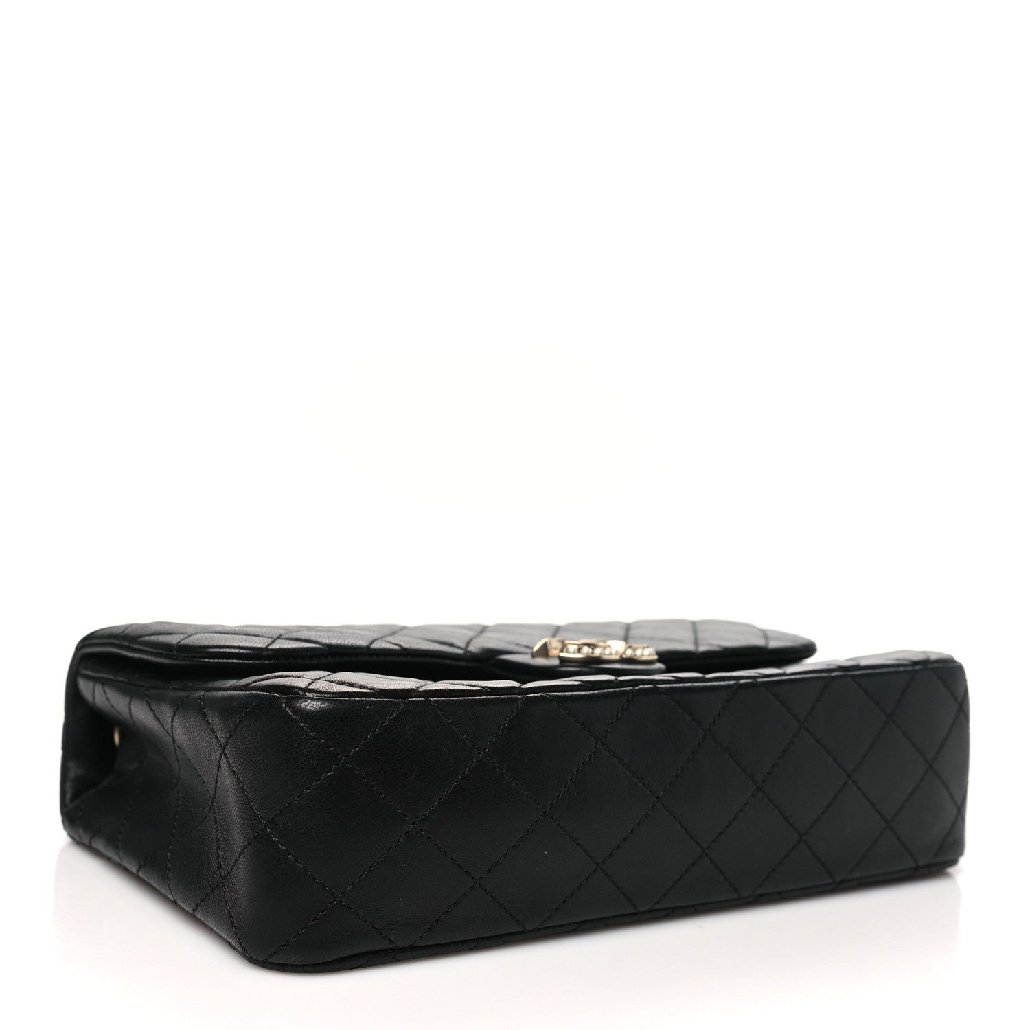 Chanel Lambskin Quilted Medium Westminster Pearl Flap Black 4 of 10