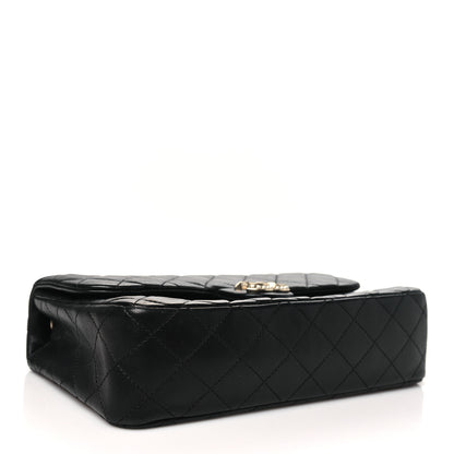 Chanel Lambskin Quilted Medium Westminster Pearl Flap Black 4 of 10