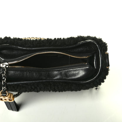 Chanel Shearling Small Gabrielle Hobo Black 4 of 7