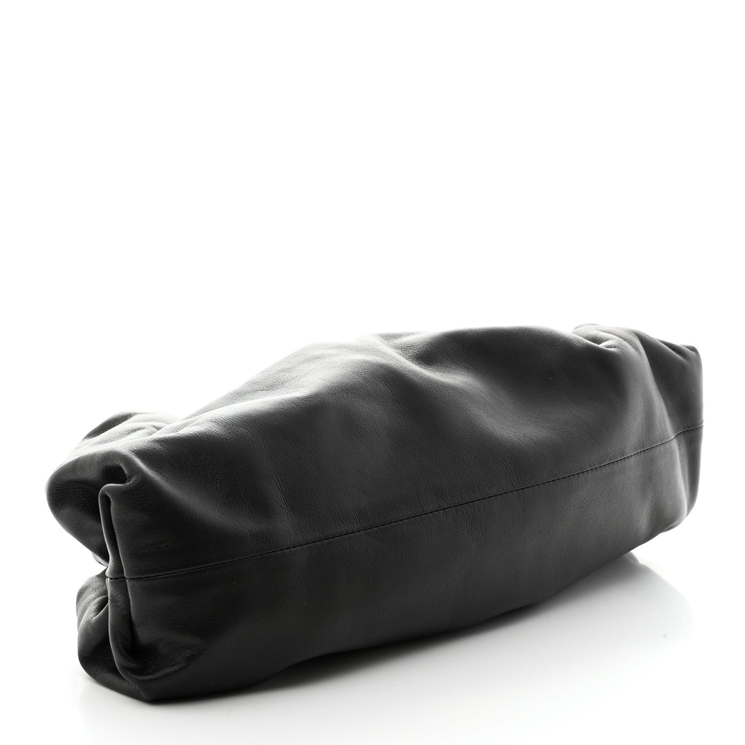 Bottega Veneta Smooth Butter Calf The Pouch Oversized Clutch Black 4 of 7