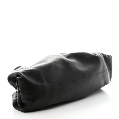 Bottega Veneta Smooth Butter Calf The Pouch Oversized Clutch Black 4 of 7