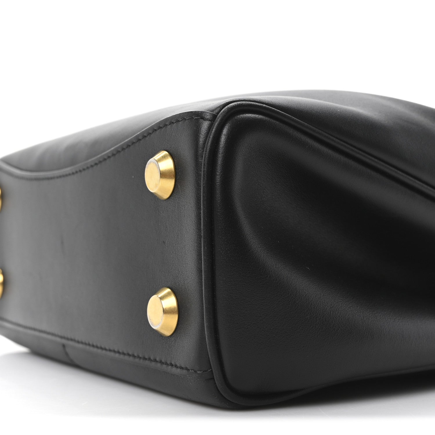 Balenciaga Natural Smooth Calfskin Mini Rodeo Top Handle Handbag Black 9 of 9