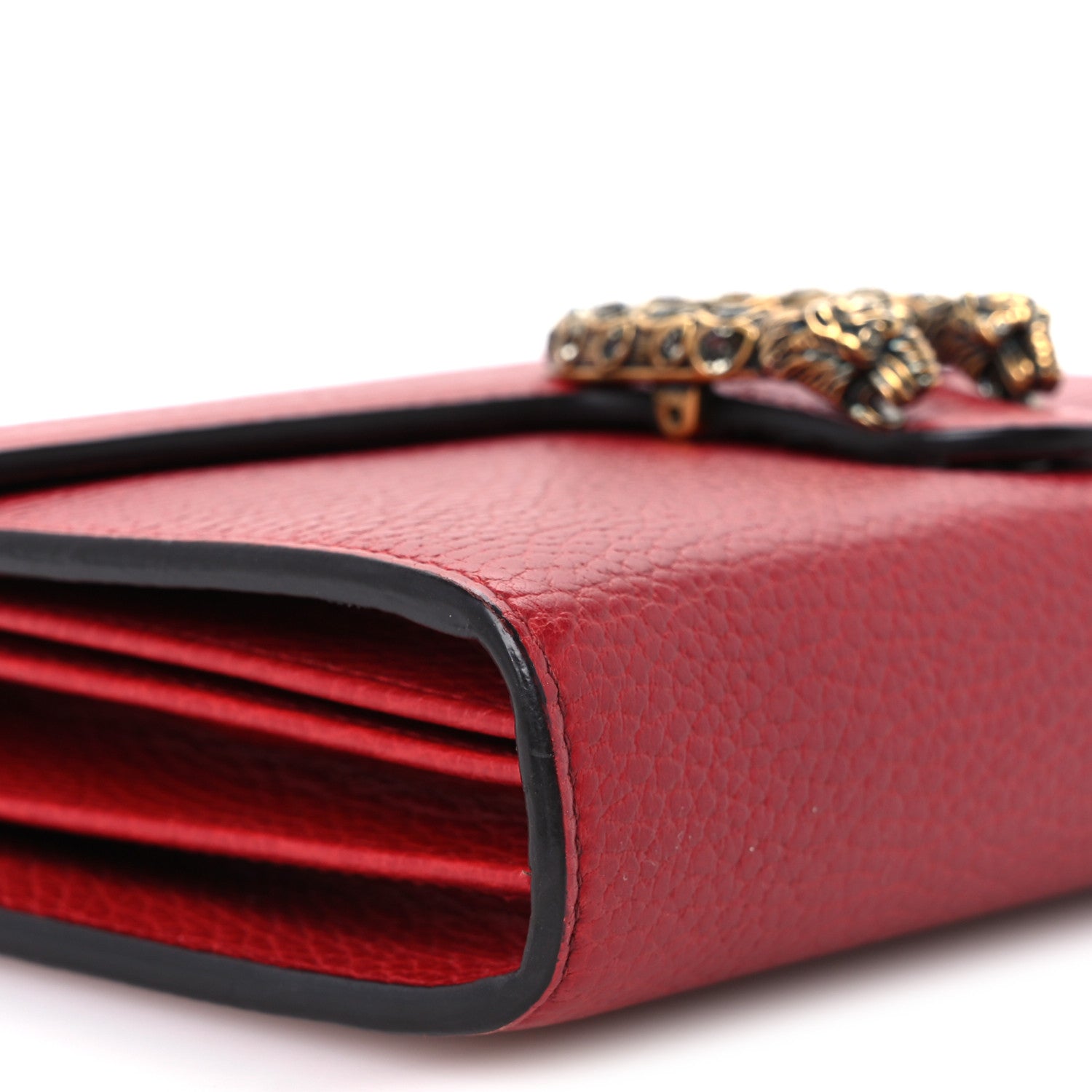 Gucci Calfskin Mini Dionysus Chain Wallet Hibiscus Red 9 of 10