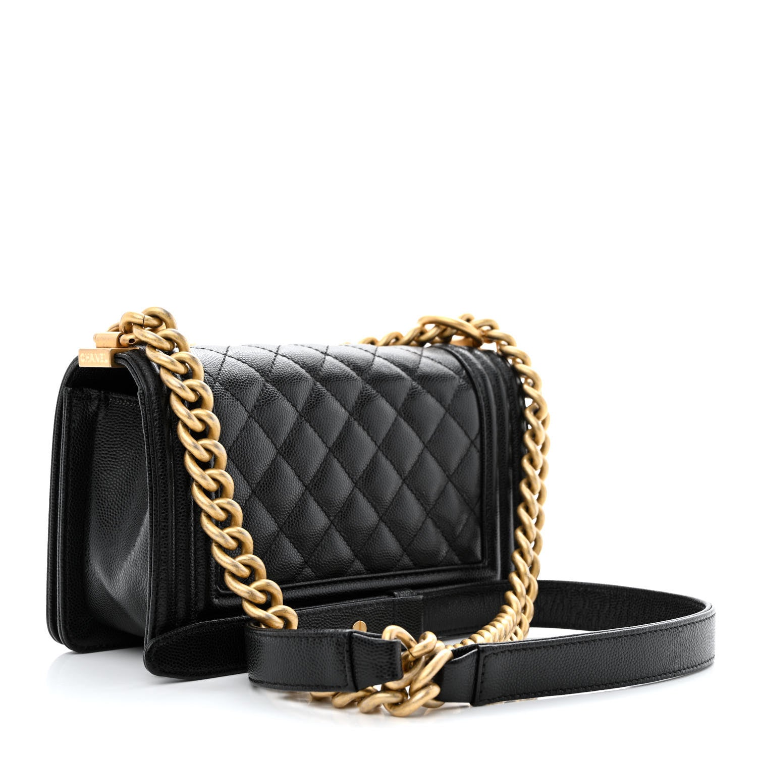 Chanel Caviar Quilted Small Boy Flap Black 3 of 12