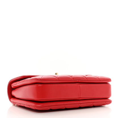 Chanel Lambskin Quilted Small Trendy CC Flap Dual Handle Bag Red 4 of 10