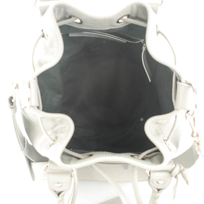 Balenciaga Matte Goatskin Rubber Covered Classic Hardware Mini Pompon Gris Glace 6 of 8