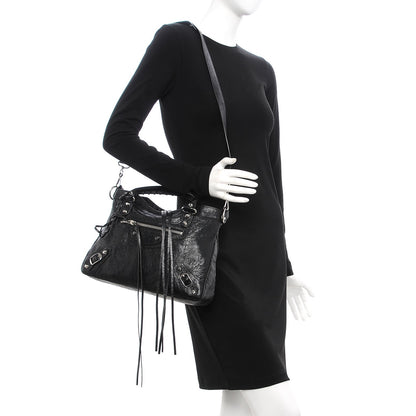 Balenciaga Agneau Classic Silver Hardware Town Black 2 of 8