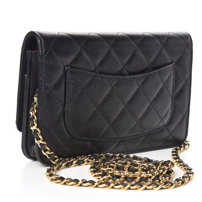 Chanel Caviar Quilted Wallet On Chain WOC Black 3 of 15
