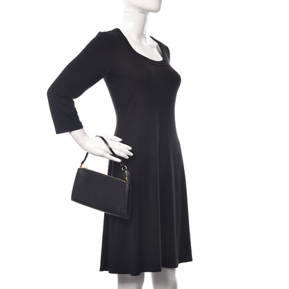 Louis Vuitton Epi Pochette Accessories 24 Black 2 of 10