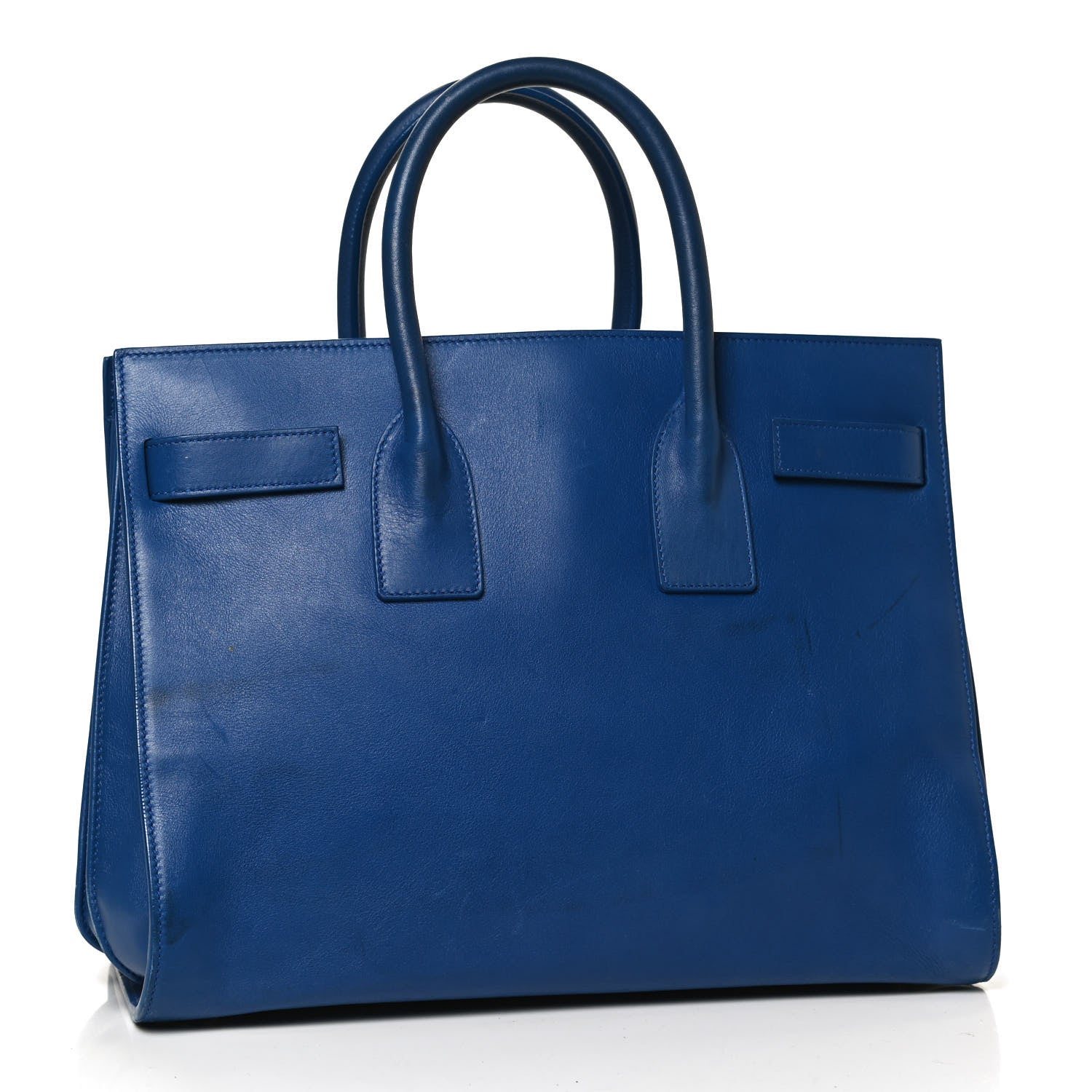 Saint Laurent Calfskin Small Sac De Jour Blue Majorelle 3 of 13
