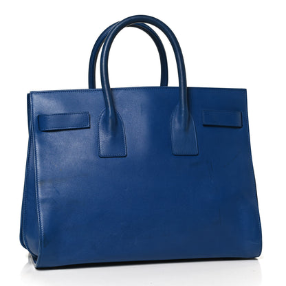 Saint Laurent Calfskin Small Sac De Jour Blue Majorelle 3 of 13
