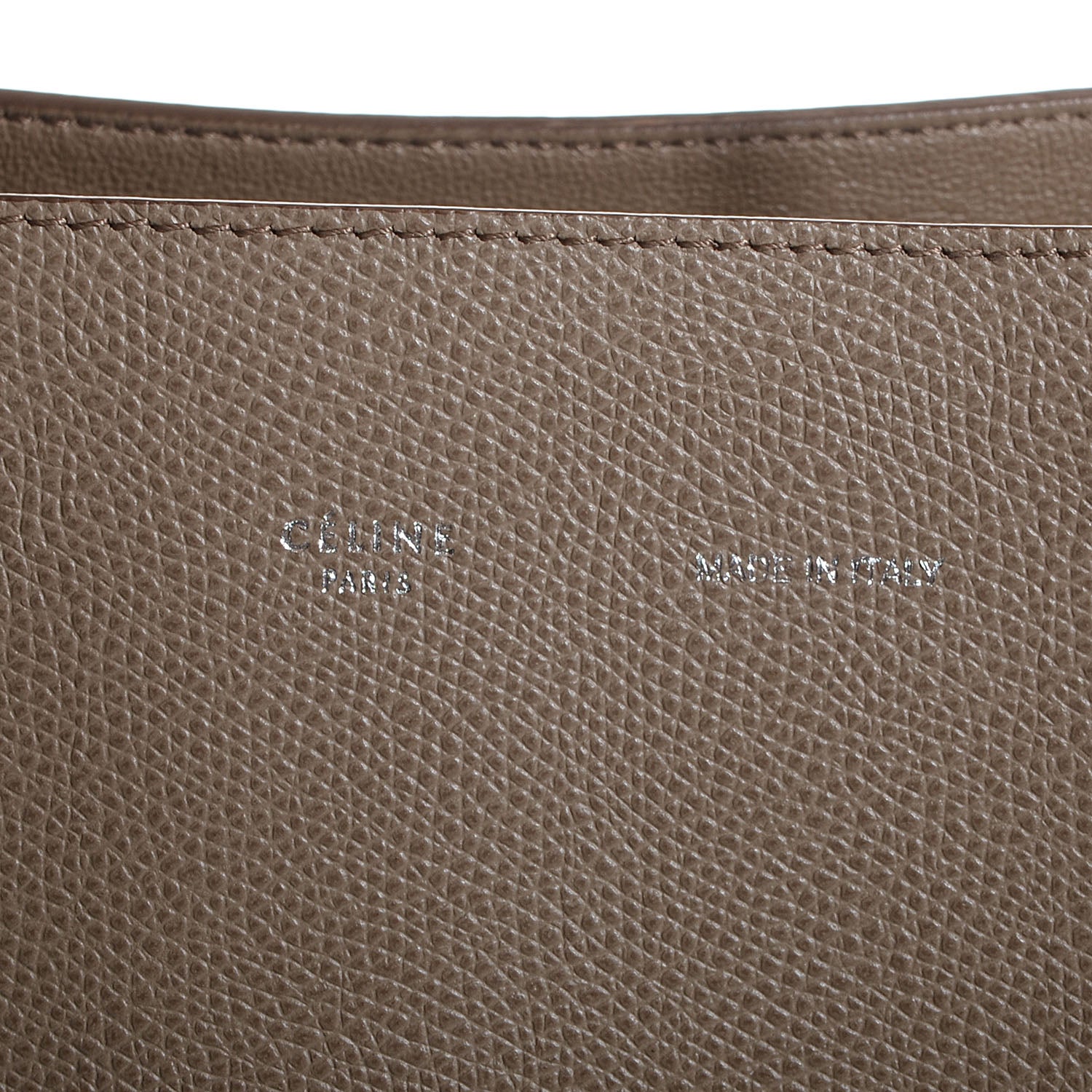 Celine Grained Calfskin Small Horizontal Cabas Phantom Taupe 6 of 9