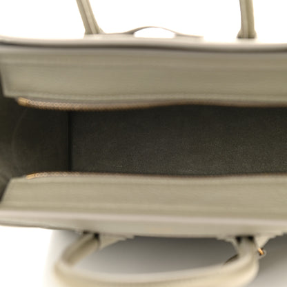 Celine Drummed Calfskin Nano Luggage Army Green 5 of 10