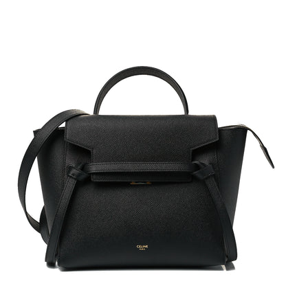 Celine Grained Calfskin Micro Belt Bag Black 1 of 8