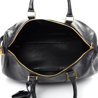 Chanel Calfskin Stitched CC Boston Black 4 of 9