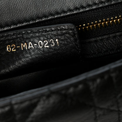 Christian Dior Calfskin Cannage Small Caro Bag Black 11 of 11