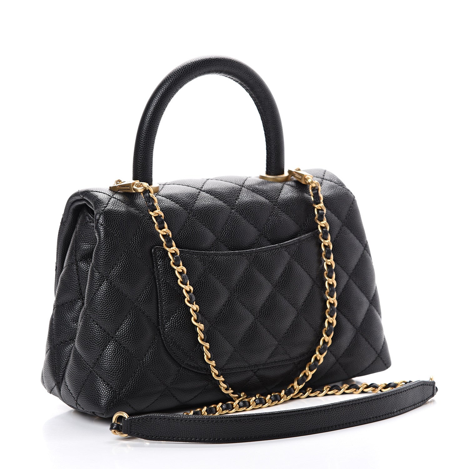 Chanel Caviar Quilted Mini Coco Handle Flap Black 2 of 10