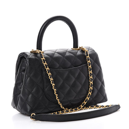 Chanel Caviar Quilted Mini Coco Handle Flap Black 2 of 10