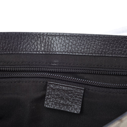 Gucci Monogram Flap Messenger Bag Beige Dark Brown 8 of 11