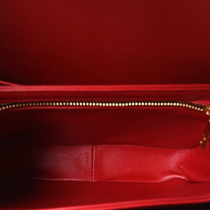 Celine Shiny Calfskin Teen Triomphe Red 5 of 10