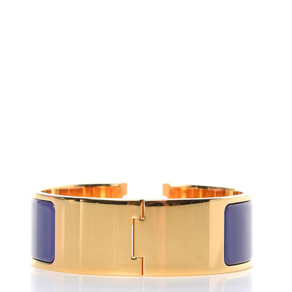 Hermes Enamel Wide Clic Clac H Bracelet PM Violet 3 of 5